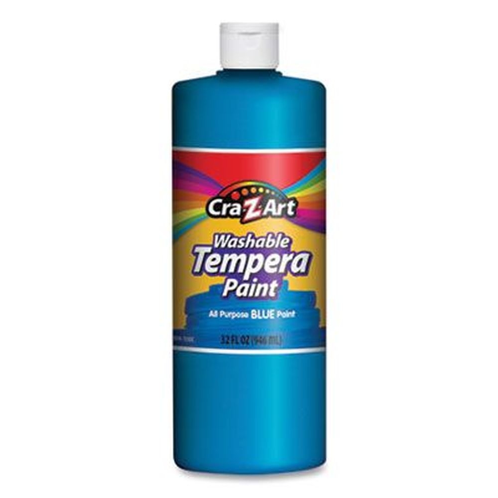 Cra-Z-Art Blue Washable Tempera Paint, 32 Ounce Bottle
