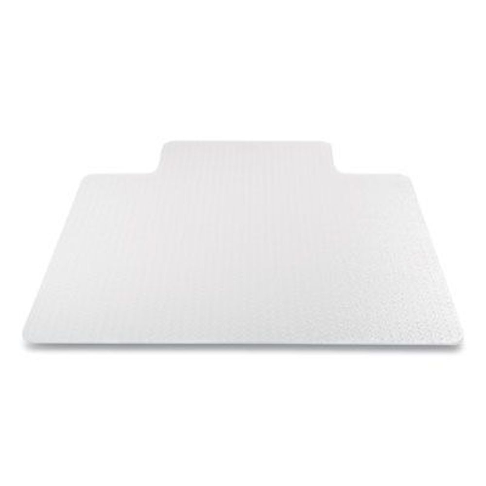 deflecto Clear Lipped Medium Pile Carpet Antimicrobial Chair Mat, 48 x 36 inch