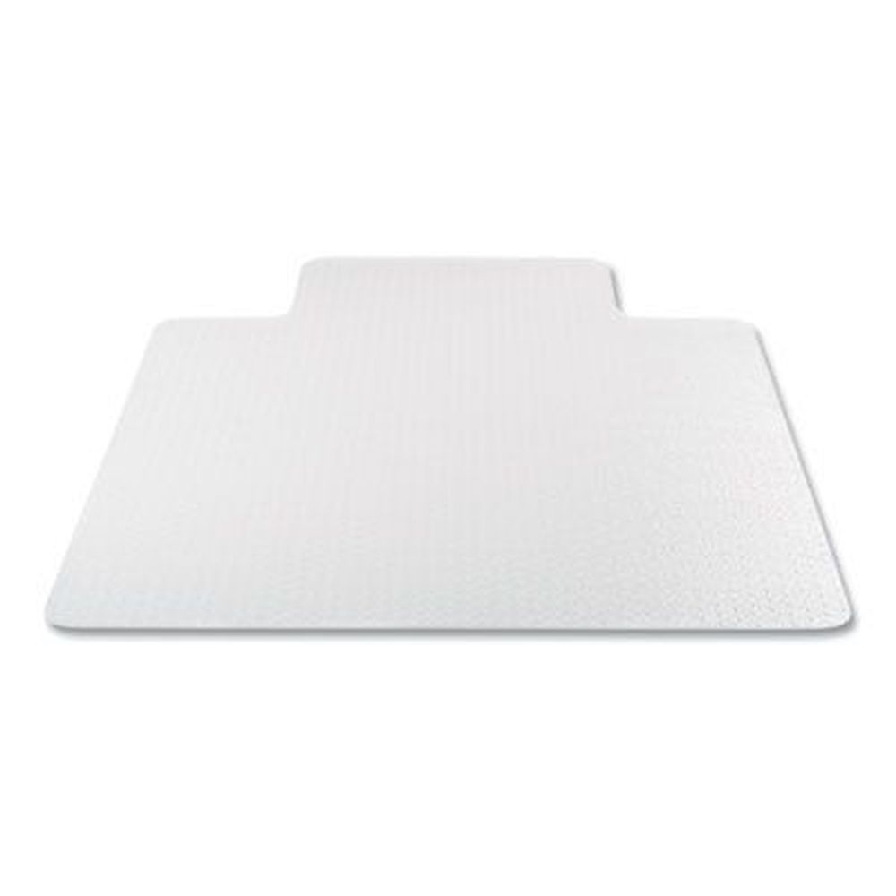 deflecto Clear Lipped Medium Pile Carpet Antimicrobial Chair Mat, 53 x 45 inch