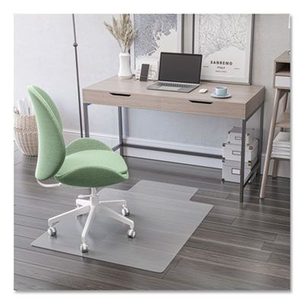 deflecto Clear Rectangular Antimicrobial Chair Mat, 48 x 36 inch