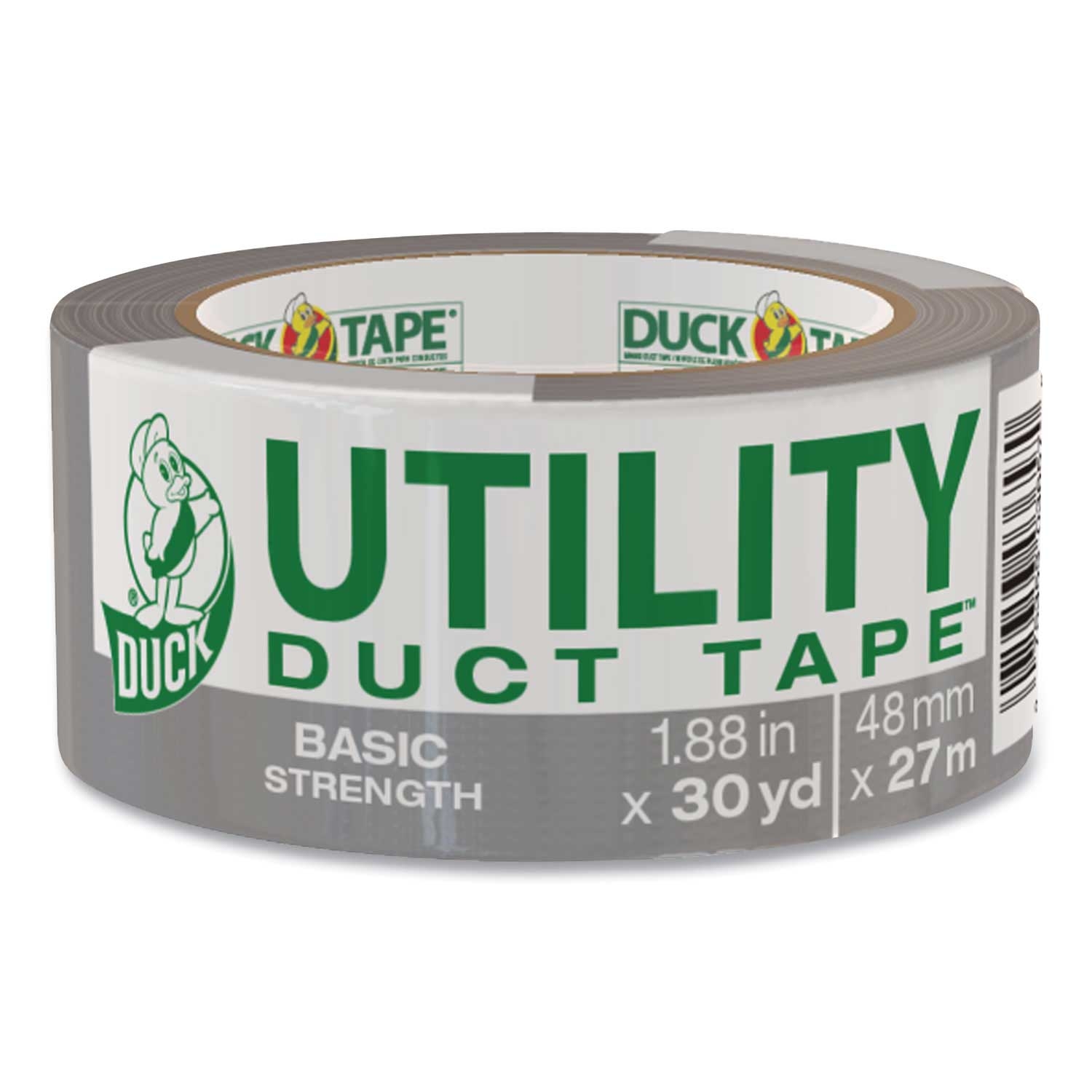 Duck Silver Basic Strength Duct Tape, 1.88 inch x 30 Yards -- 1 roll