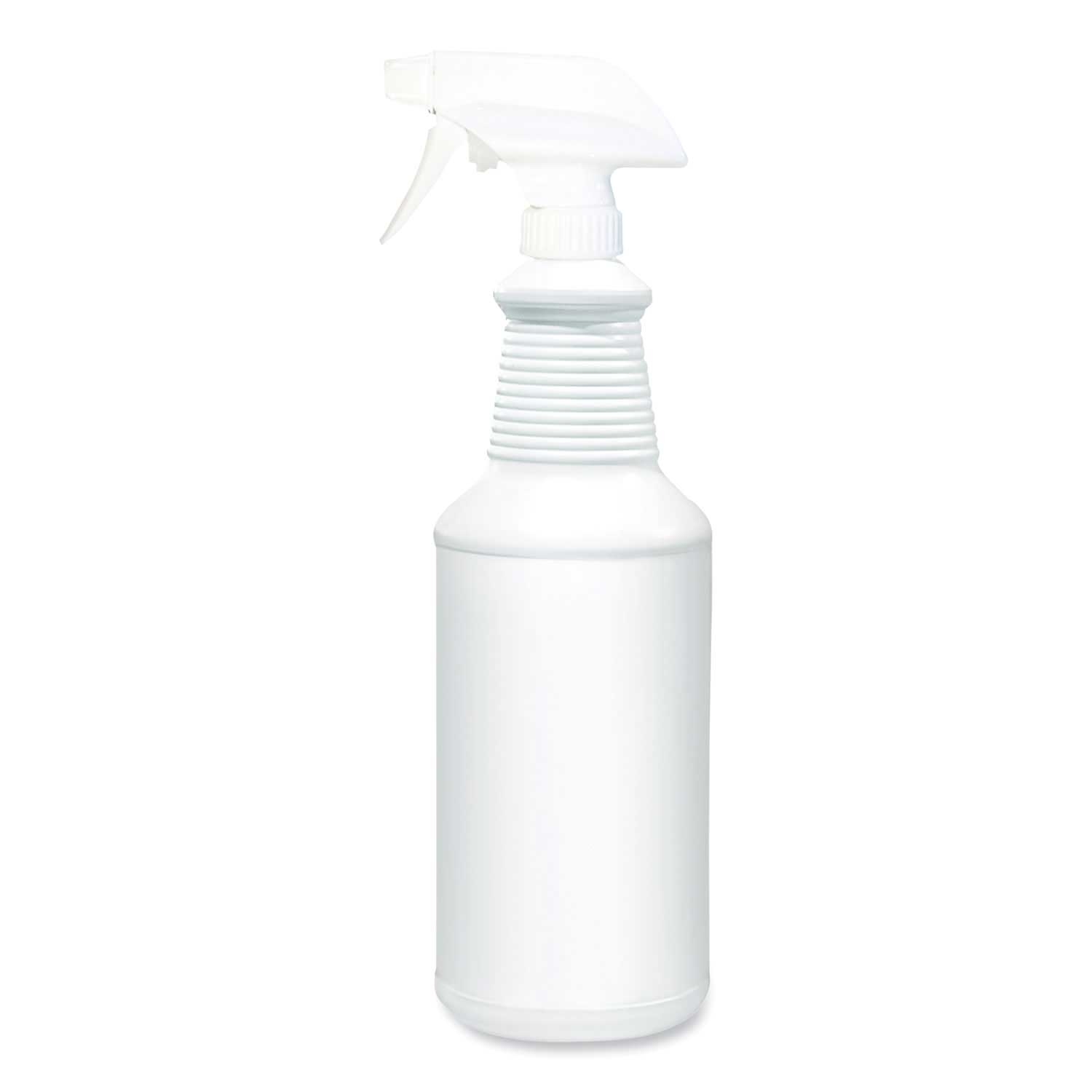 Diversey Plastic White Empty Water Bottle with Spray, 32 Ounce -- 12 per case