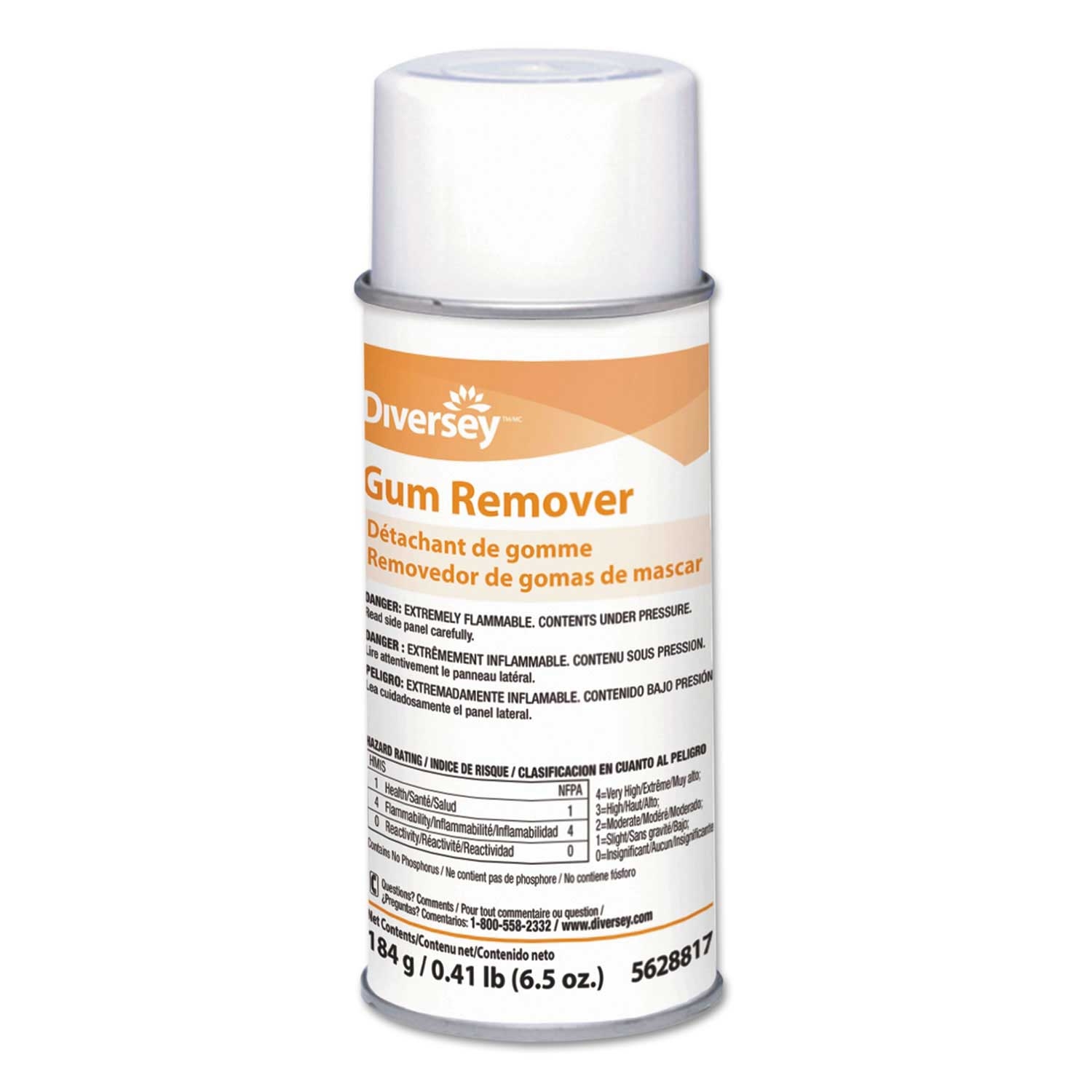 Diversey Gum Remover, 6.5 Ounce Aerosol Can -- 12 per case