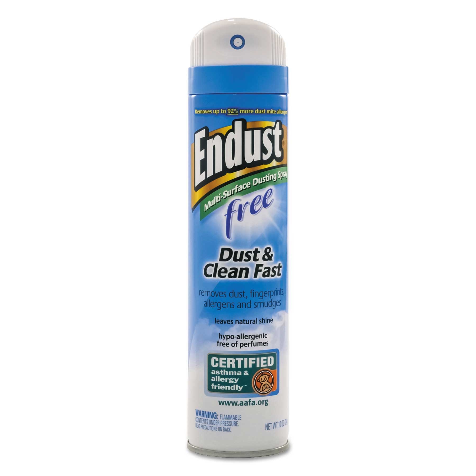 Diversey Endust Free Hypo-Allergenic Dusting and Cleaning Spray, 10 Ounce Aerosol -- 6 per case