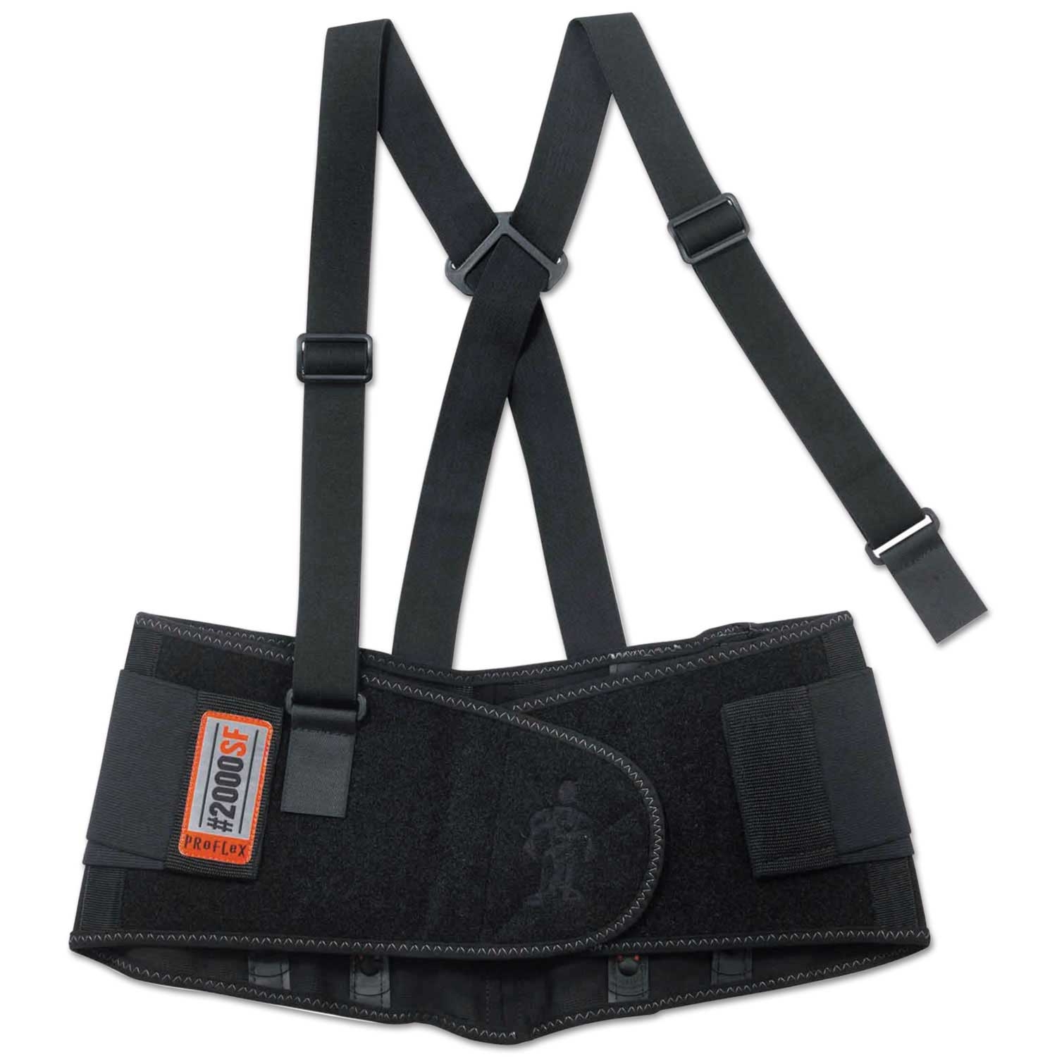 Ergodyne ProFlex 2000SF Black Large High-Performance Spandex Back Support Brace
