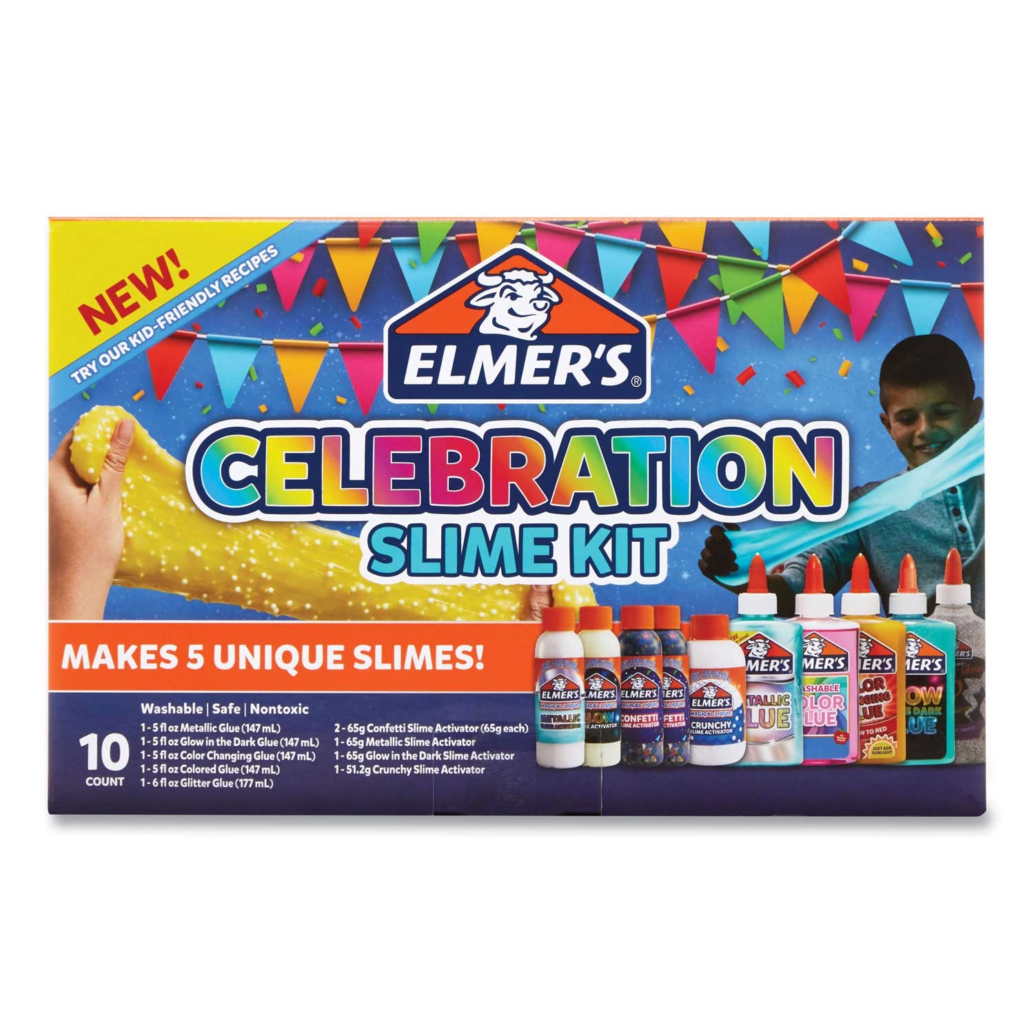 Elmers Assorted Colors Slime Celebration Kit, 36.97 Ounce -- 1 pack