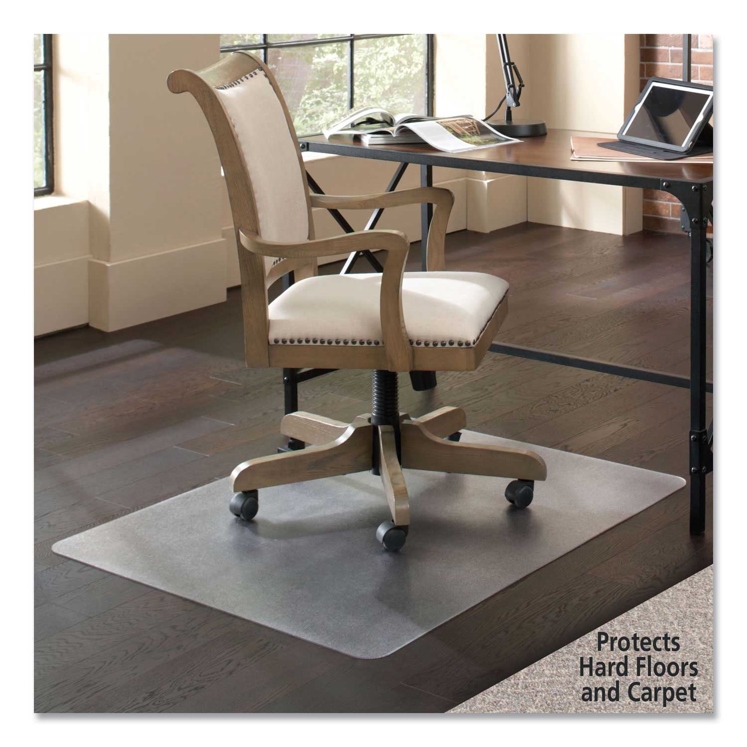 ES Robbins Rectangle Clear Floor Plus Mate, 36 x 48 inch