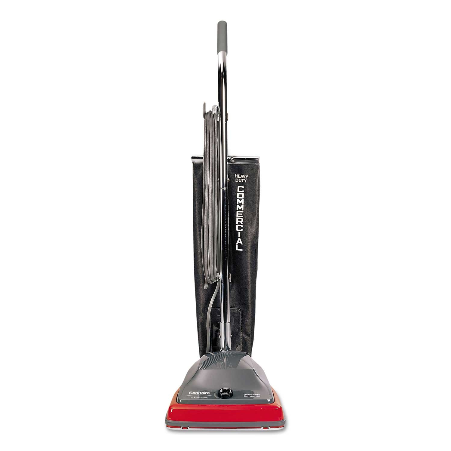 Sanitaire Gray/Red/Black Tradition Upright Bagged Vacuum with Shake-Out Bag, 12 Pound