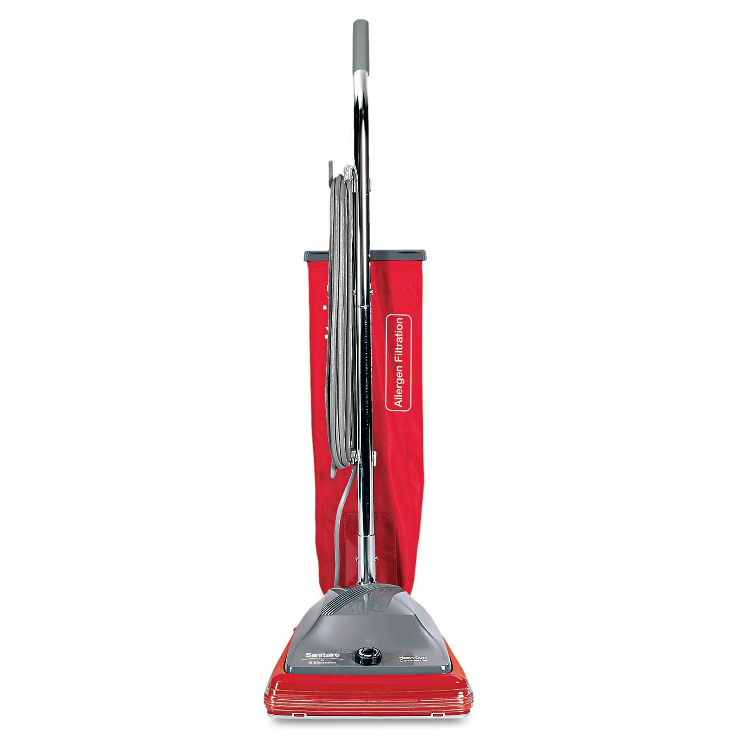 Sanitaire Gray/Red Tradition Upright Bagged Vacuum, 18.9 Pound