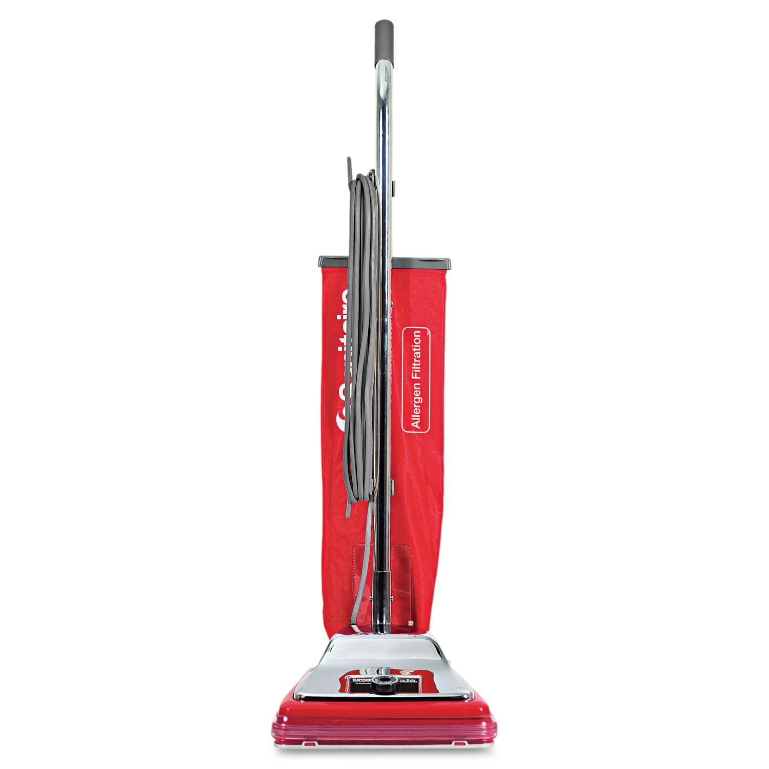 Sanitaire Chrome/Red Tradition Bagged Upright Vacuum, 17.5 Pound