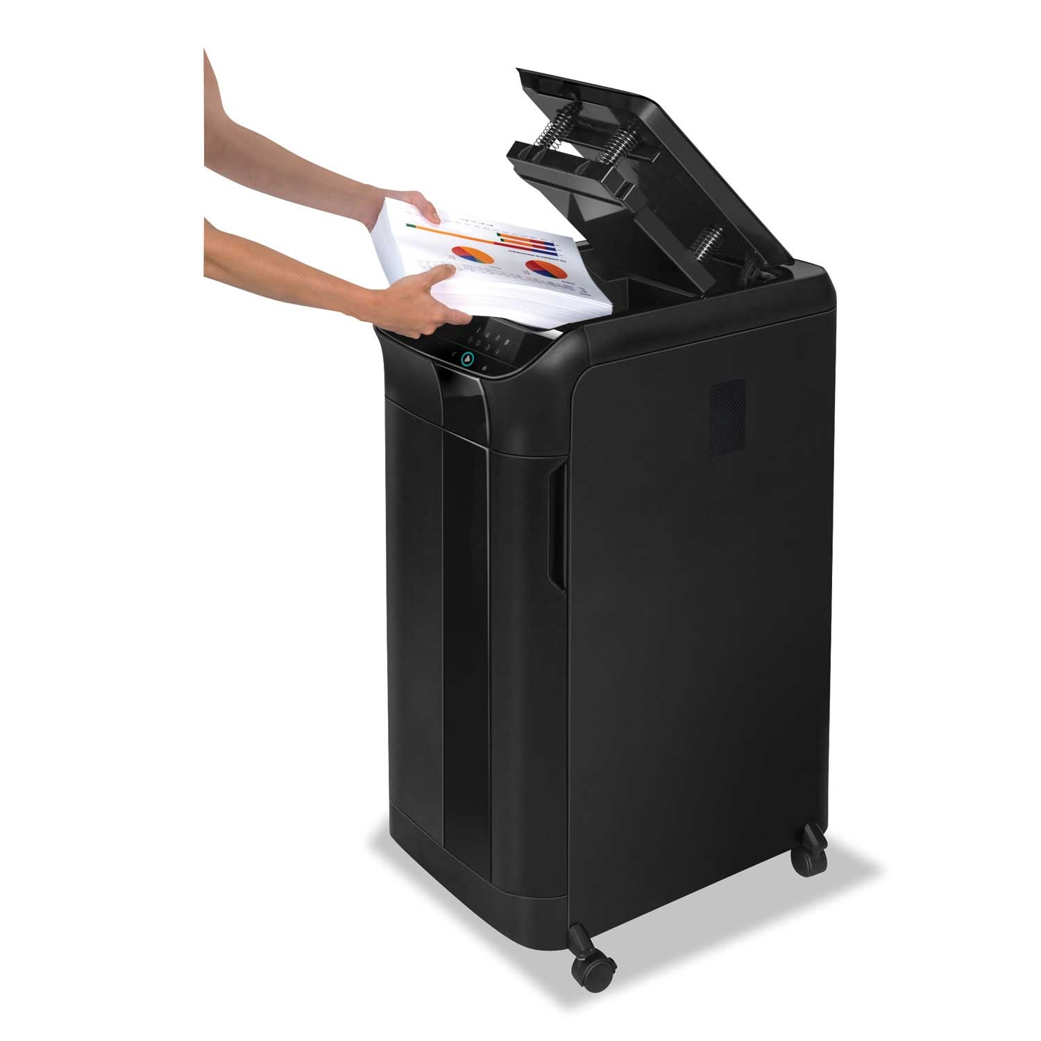 Fellowes AutoMax 600M Auto Feed Micro Cut Shredder, 17.38 x 22.75 x 35.06 inch