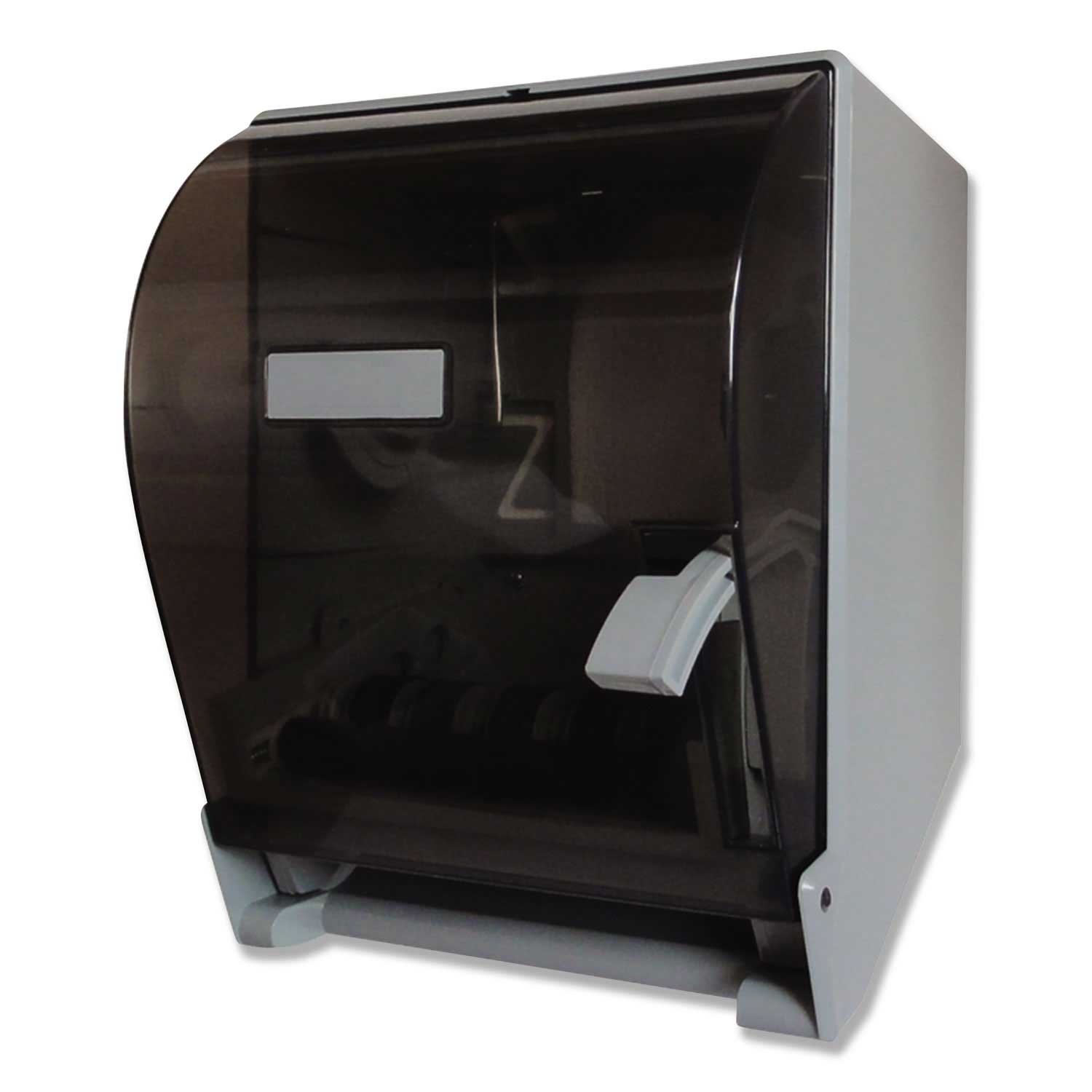 Gen Transparent Lever Action Roll Towel Dispenser, 11 1/4 x 9 1/2 x 14 3/8 inch
