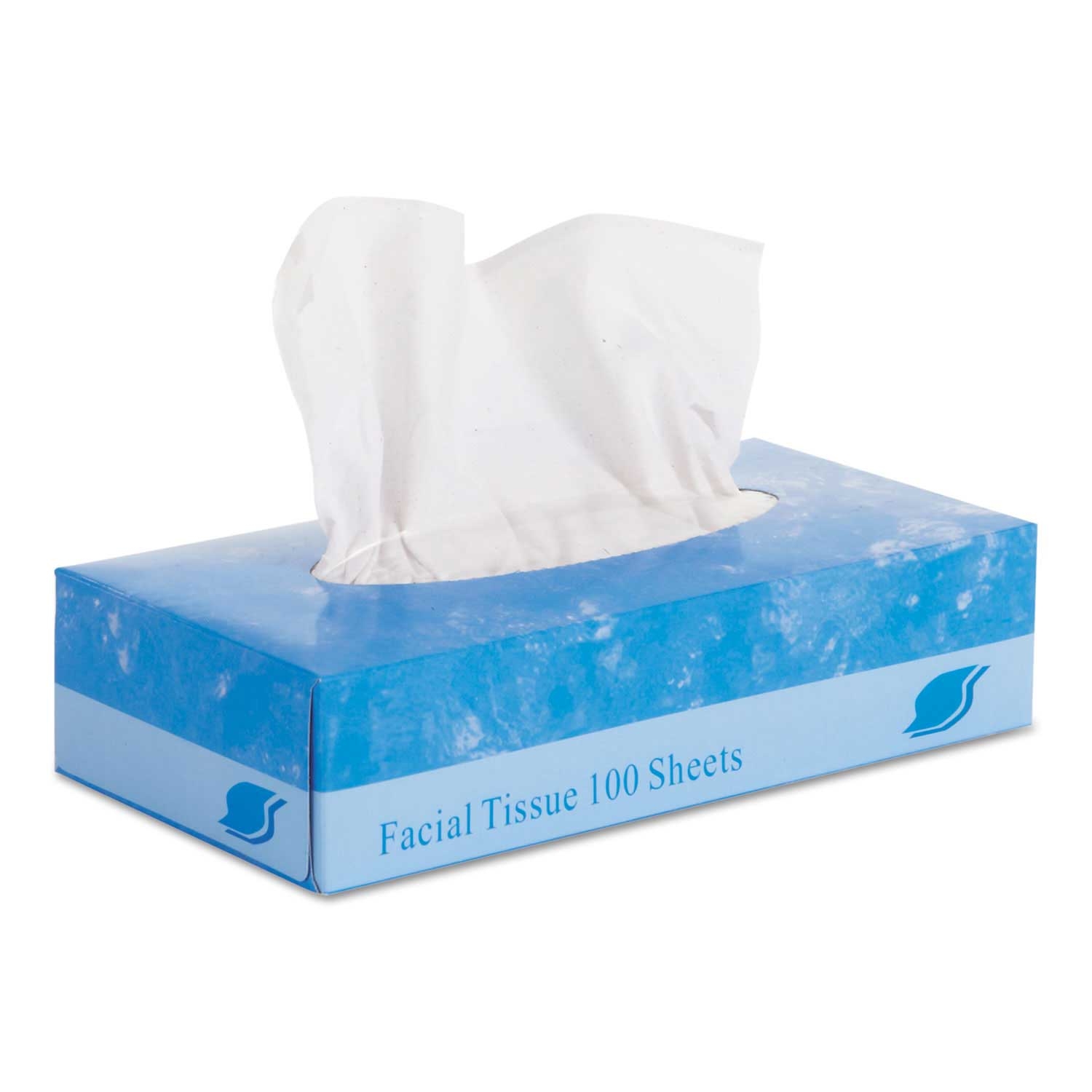 Gen White 2 Ply Facial Tissue - 100 per box -- 30 boxes per case