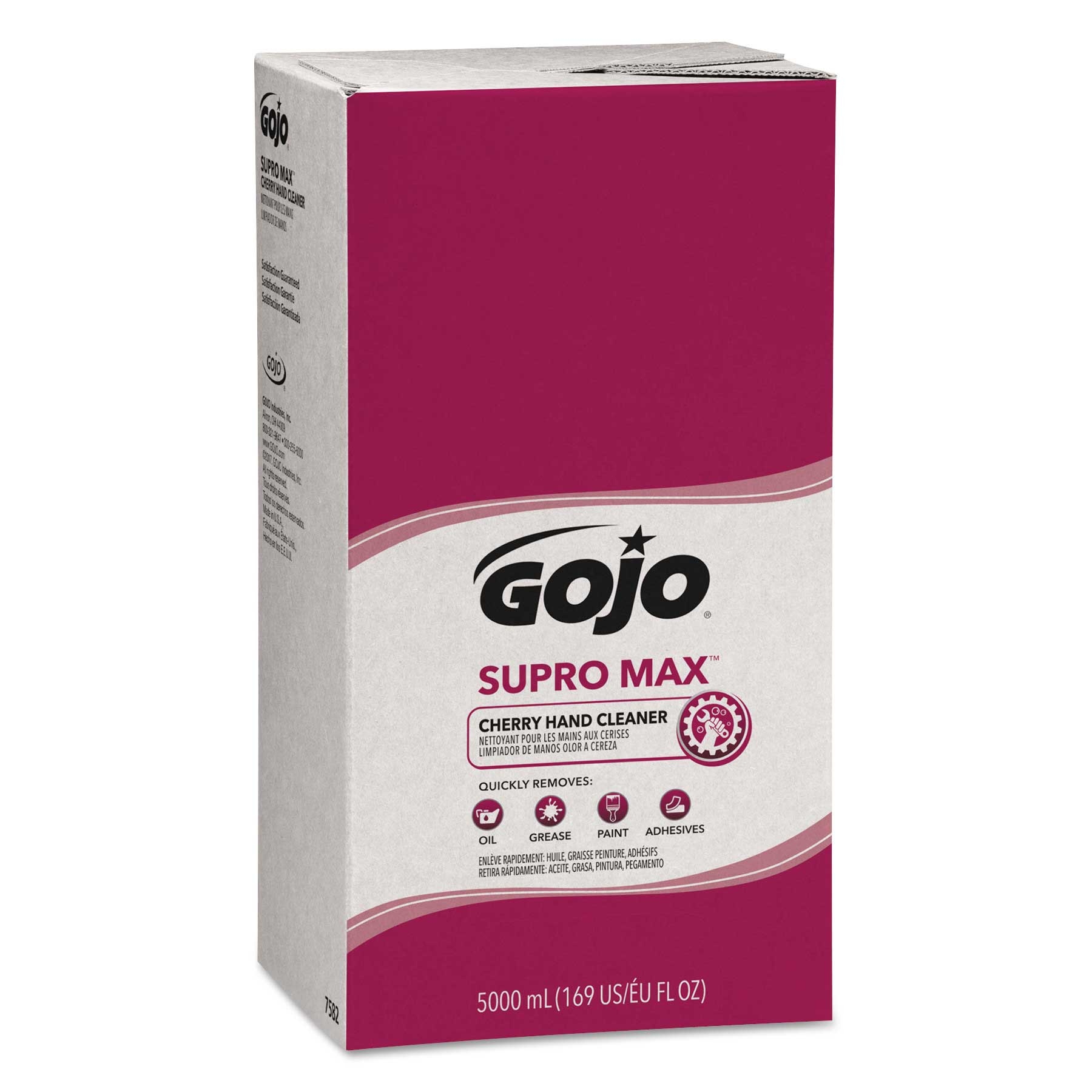 Gojo Cherry Supro Max Hand Cleaner Refill, 5000 Milliliter -- 2 per case