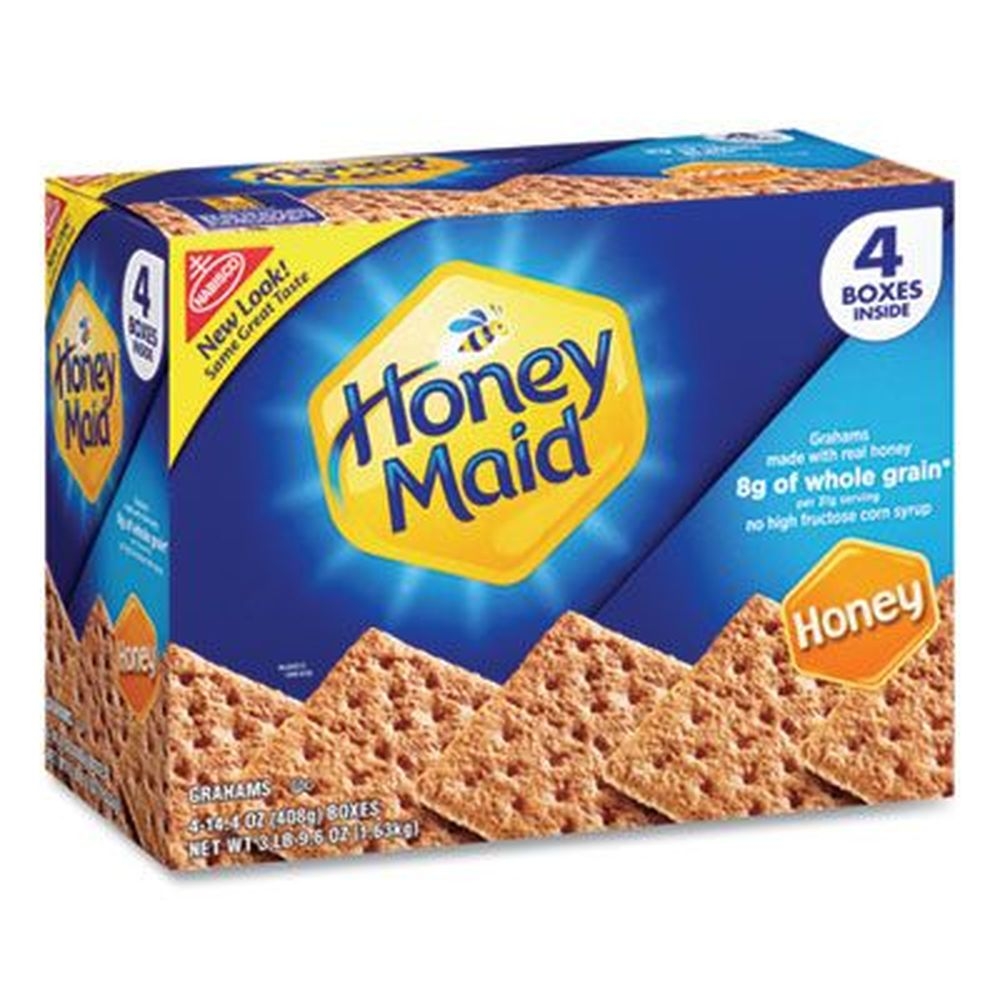 Nabisco Honey Maid Honey Grahams, 14.4 Ounce Box -- 4 boxes per pack