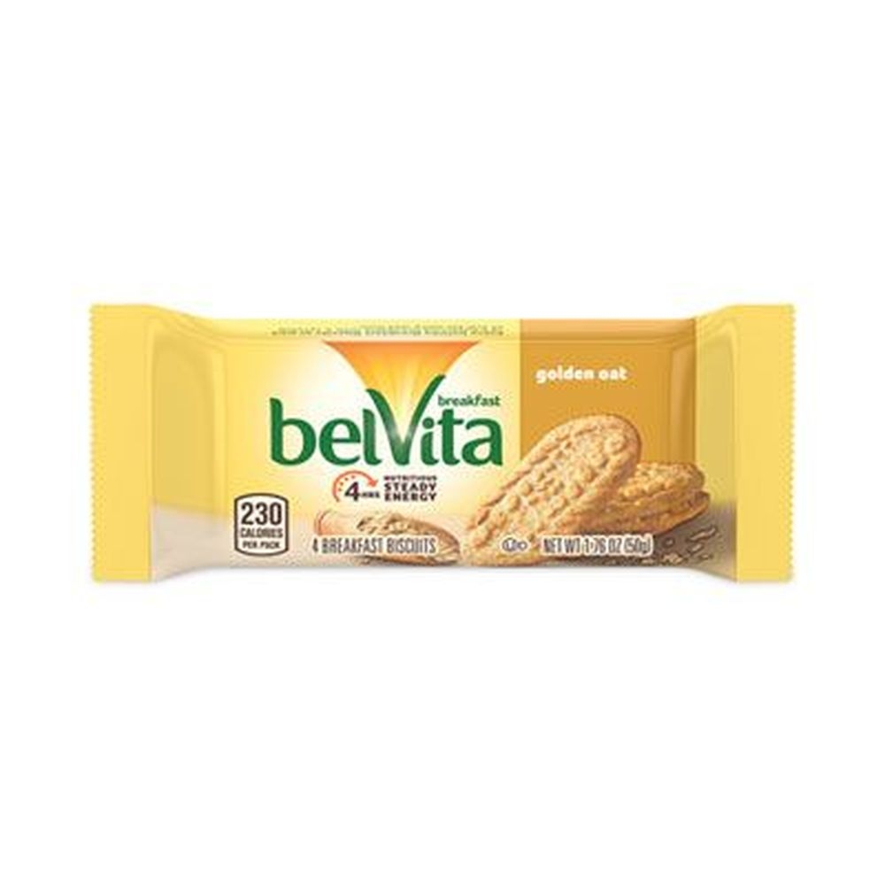 Nabisco belVita Golden Oat Breakfast Biscuits, 1.76 Ounce Pack - 12 packs per box -- 3 boxes per case