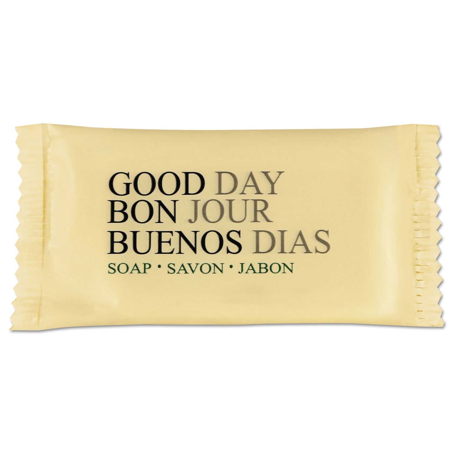 Good Day Pleasant Scent White Amenity Bar Soap, 3/4 Pound Capacity -- 1000 per case