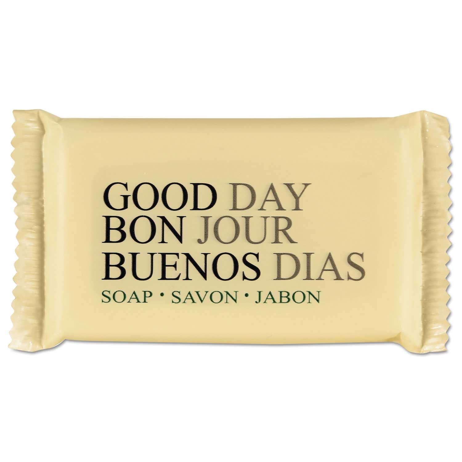 Good Day Pleasant Scent White Amenity Bar Soap, 1.5 Pound Capacity -- 500 per case