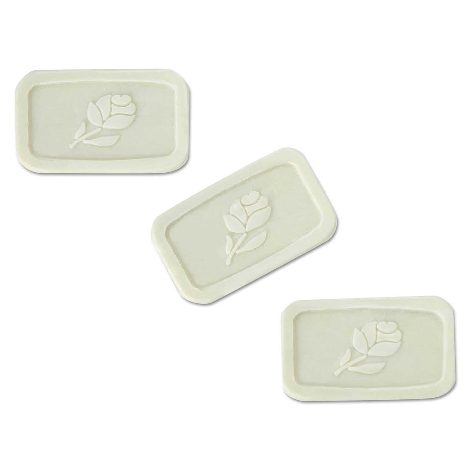 Good Day Unwrapped Fresh Scent White Amenity Bar Soap, 1 1/2 Pound Capacity -- 500 per case