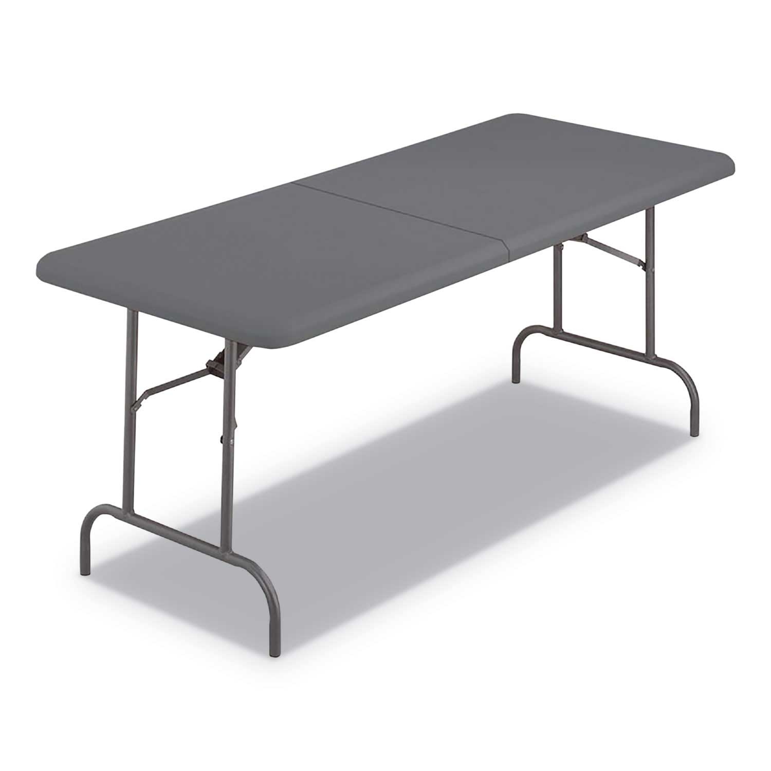 Iceberg IndestrucTables Too 1200 Series Charcoal Folding Table, 30 x 72 x 29 inch