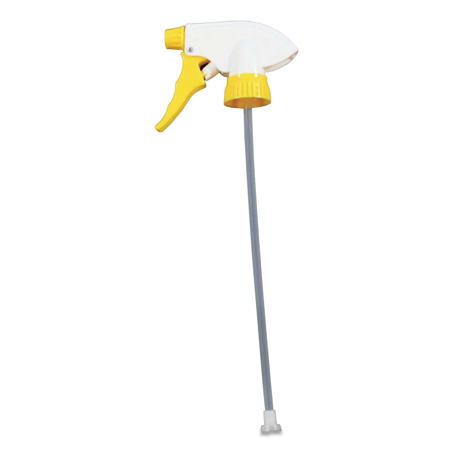 Impact Yellow/White Chemical Resistant Trigger Sprayer, 9.88 inch Tube -- 24 per case