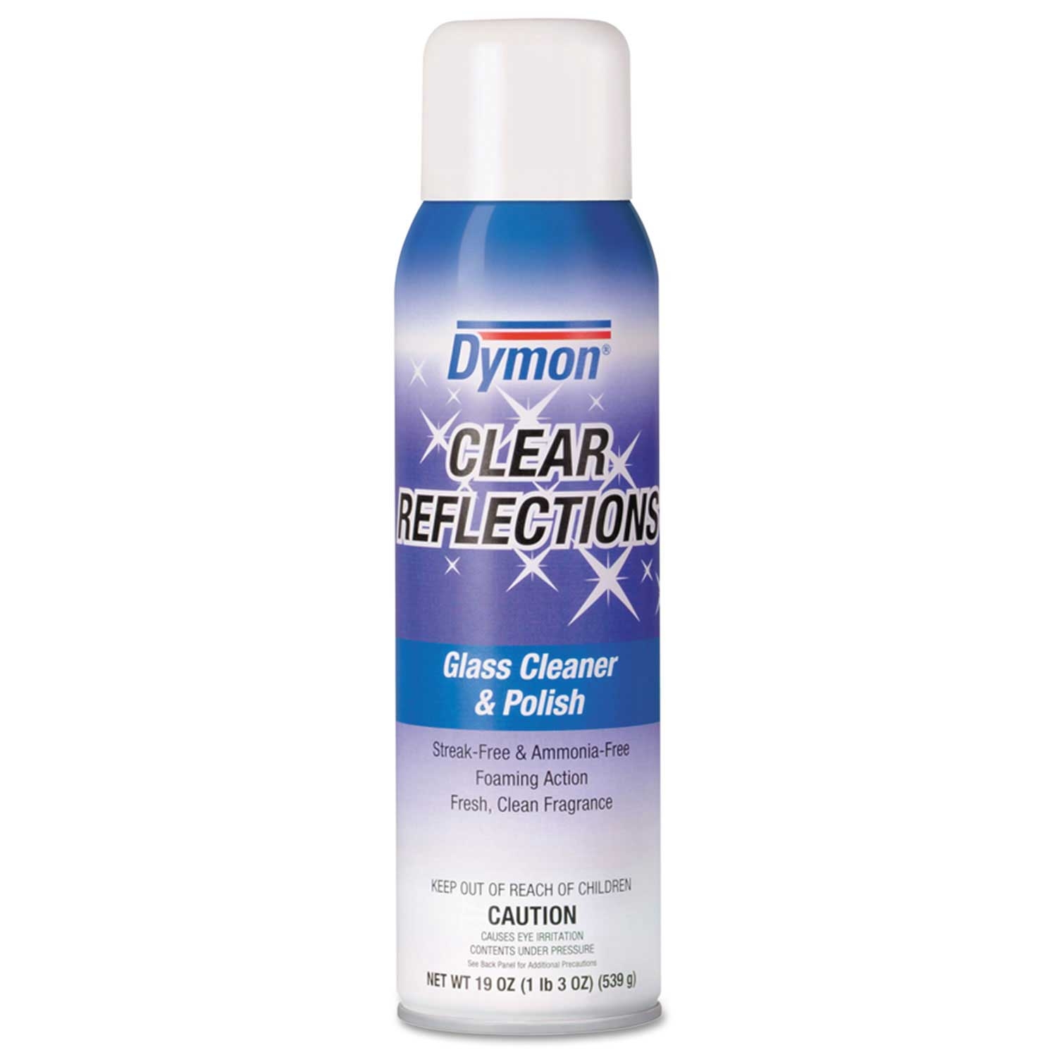 Dymon Neutral Scent Clear Reflections Mirror and Glass Cleaner, 20 Ounce Aerosol -- 12 per case