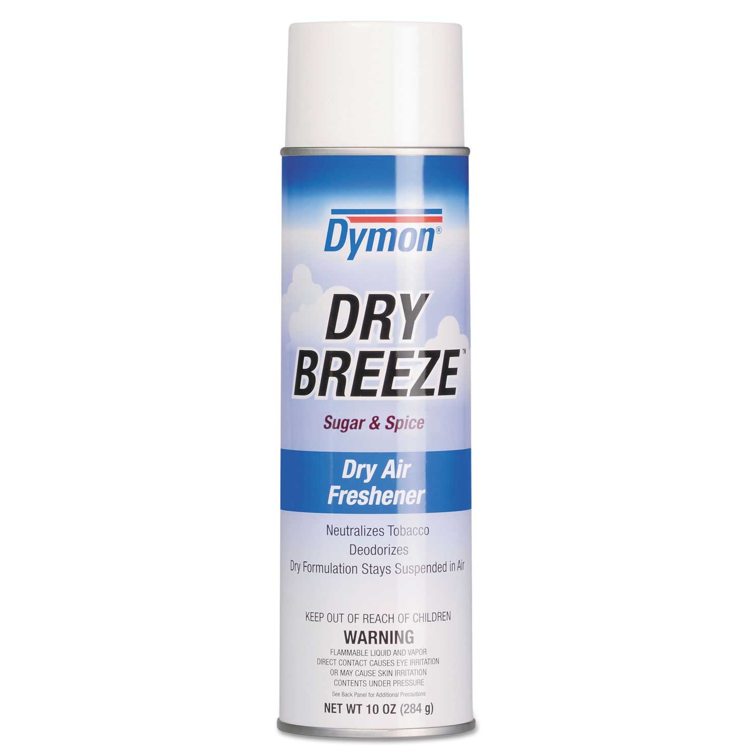 Dymon Dry Breeze Sugar and Spice Dry Air Freshener, 10 Ounce Aerosol -- 12 per case