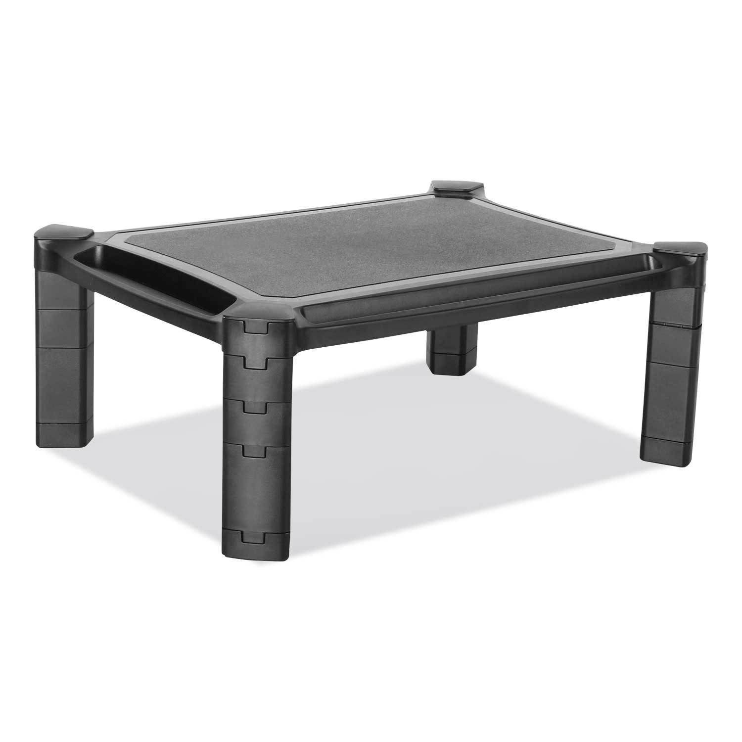 Innovera Black Large Monitor Stand with Cable Management, 12.99 x 17.1 x 6.6 inch