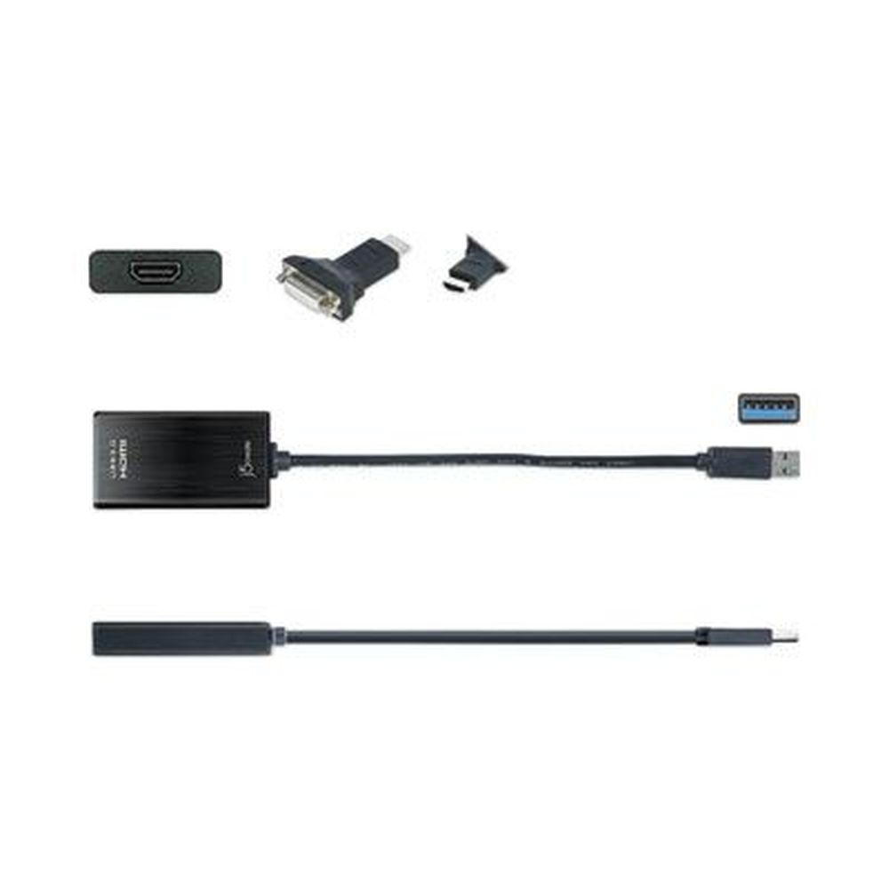 j5create Black USB to HDMI/DVI Adapter, 7.87 inch