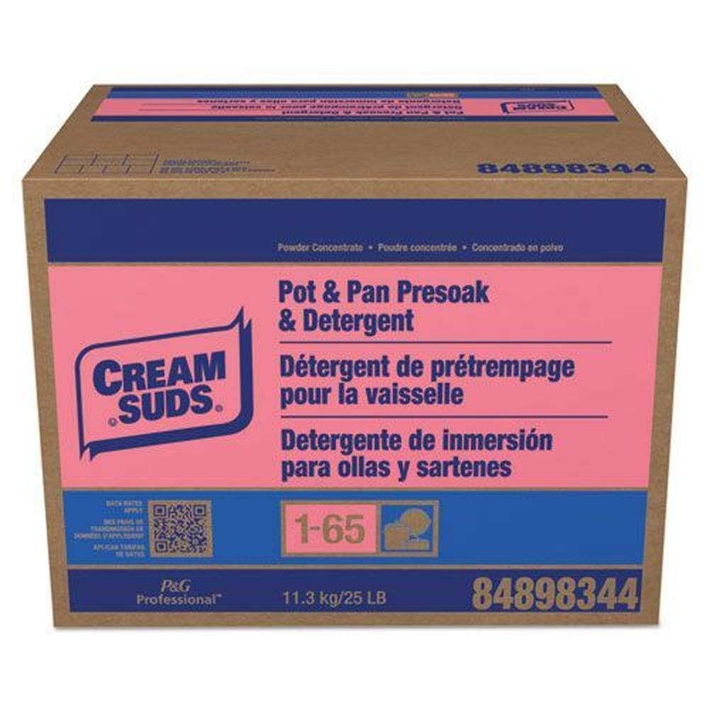 Cream Suds Baby Powder Scent Manual Pot and Pan Presoak Detergent without Phosphate, 25 Pound