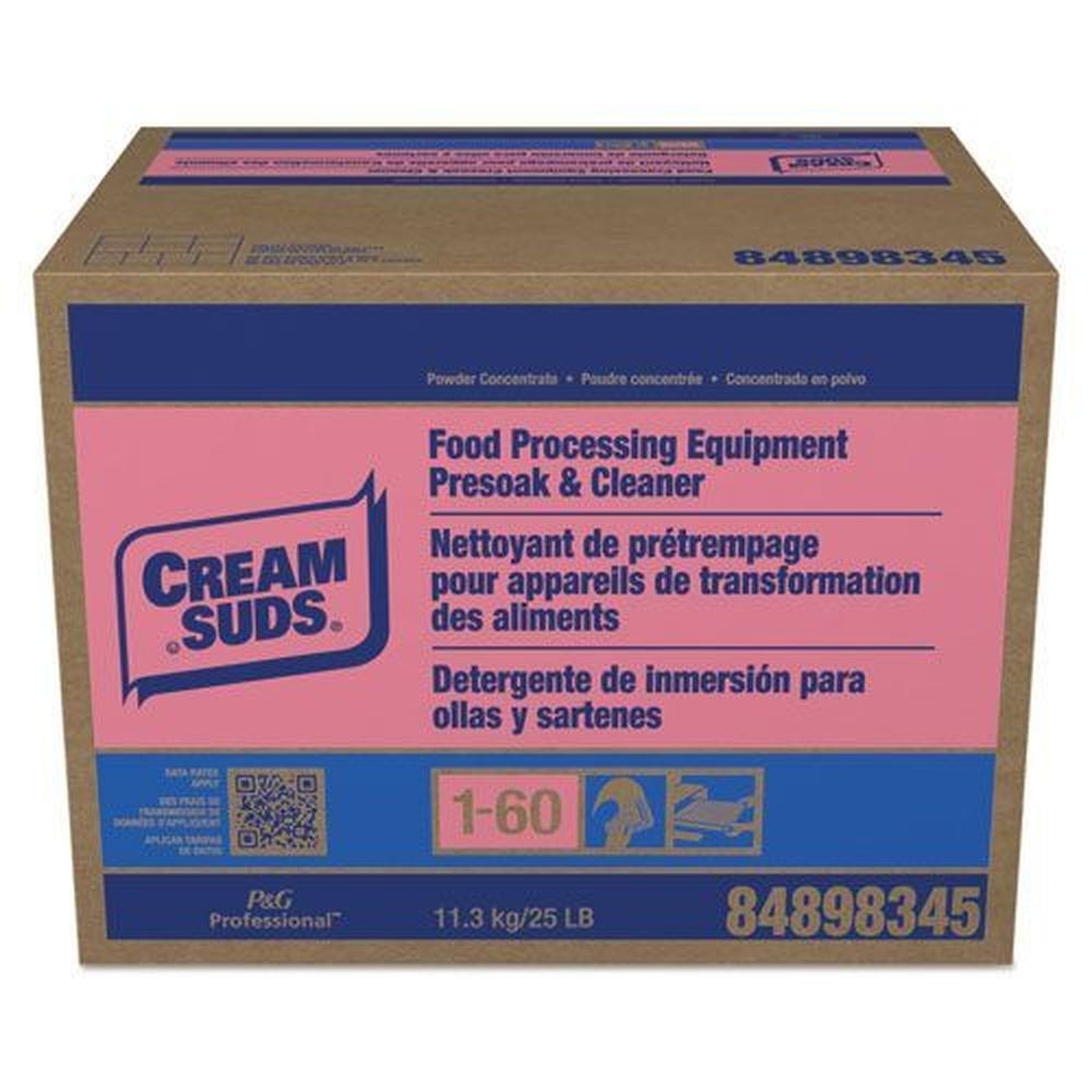 Cream Suds Baby Powder Scent Manual Pot and Pan Presoak Detergent with Phosphate, 25 Pound