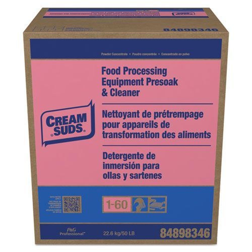 Cream Suds Baby Powder Scent Manual Pot and Pan Presoak Detergent with Phosphate, 50 Pound