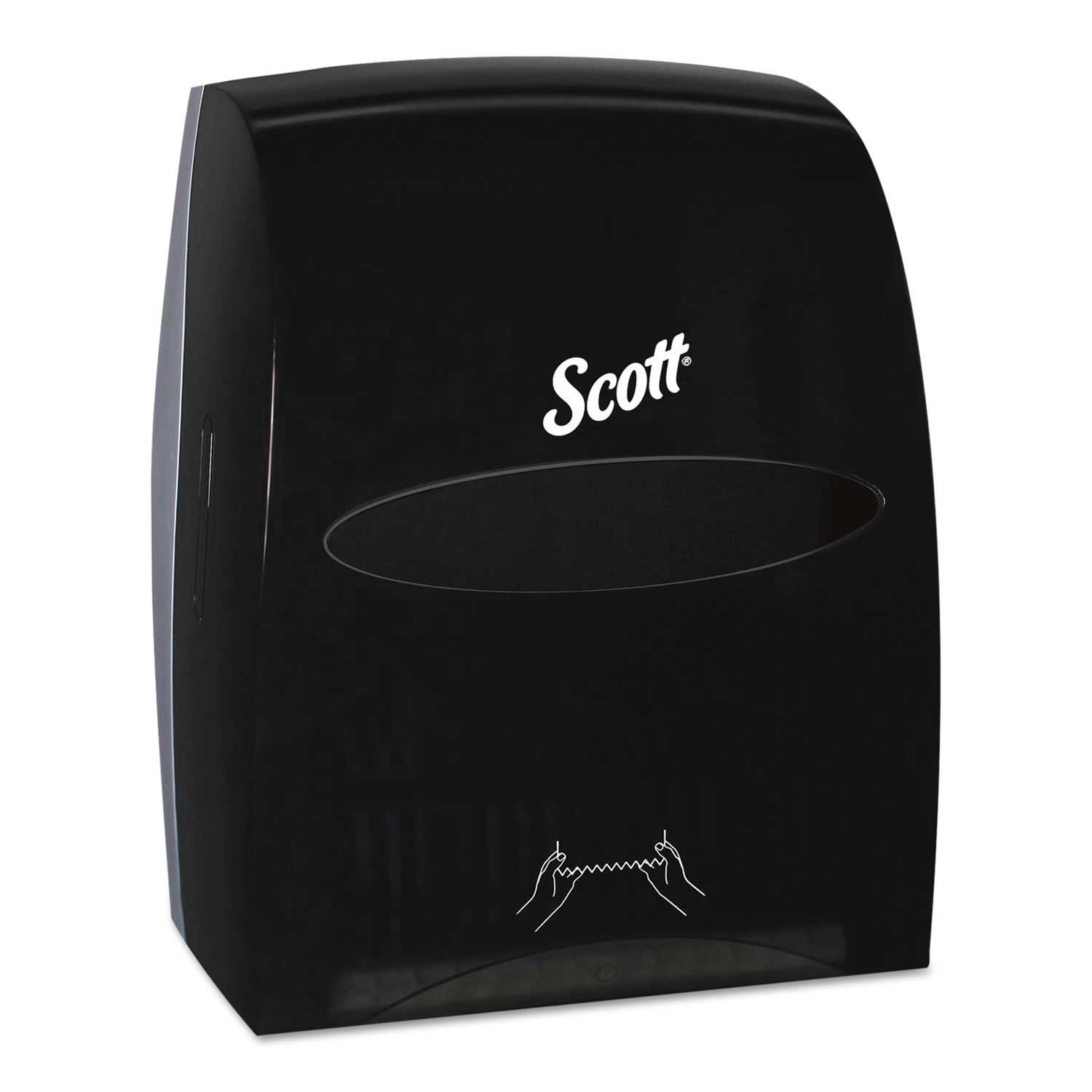 Scott ABS Plastic Black Essential Manual Hard Roll Towel Dispenser, 13.06 x 11 x 16.94 inch