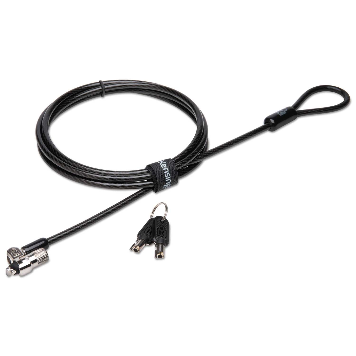 Kensington Microsaver Silver 2.0 Keyed Laptop Lock with 6 feet Steel Cable and Two Keys