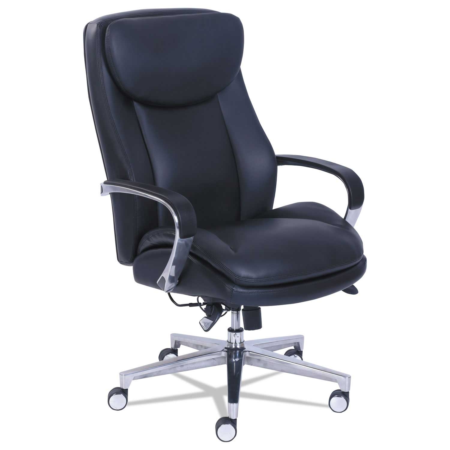 La-Z-Boy Black Seat and Back Commercial 2000 High-Back Executive Chair with Dynamic Lumbar Support, Supports up to 300 Pound