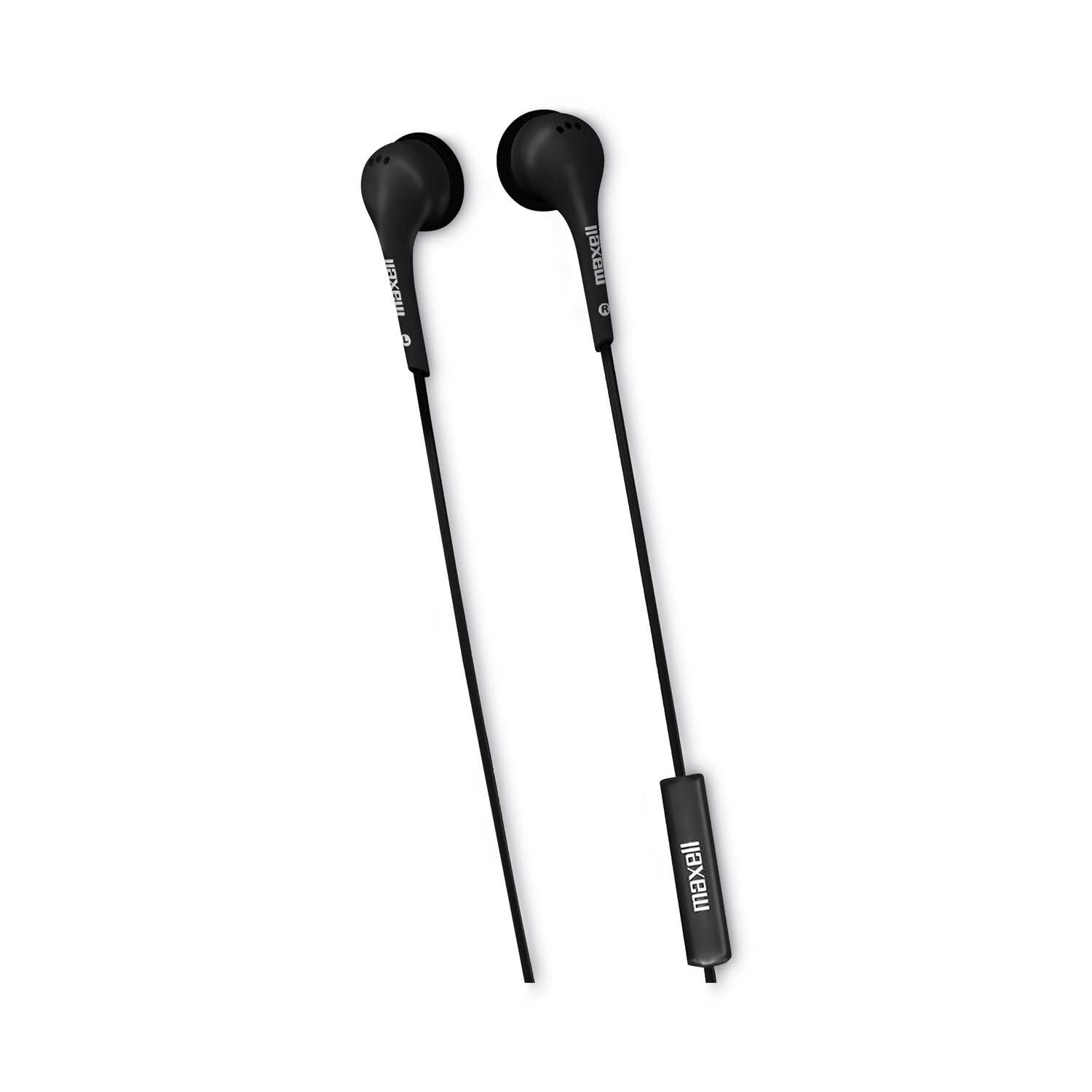 Maxell Black EB125 Earbuds with Microphone
