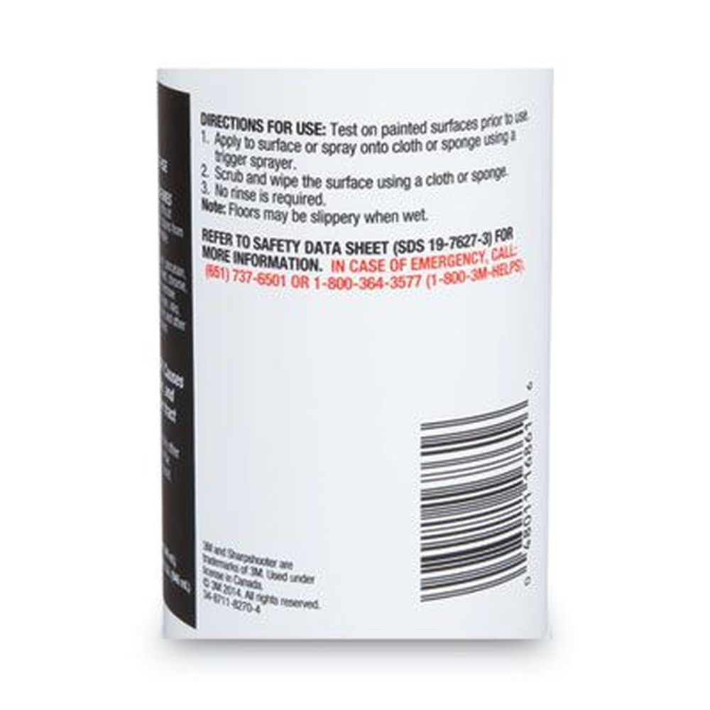 3M Sharpshooter Extra Strength No-Rinse Mark Remover, 1 Quart Spray Bottle -- 12 per case