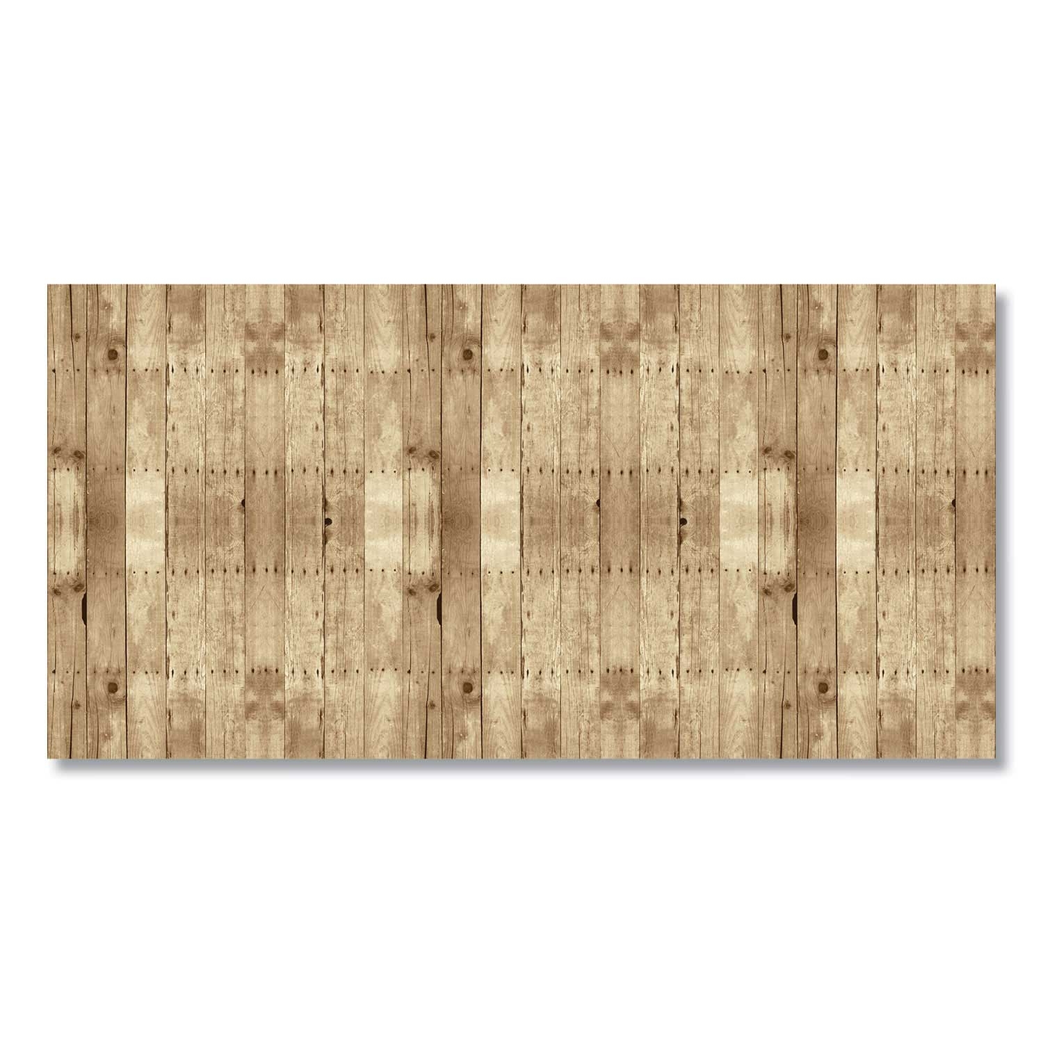 Pacon Weathered Wood Brown with White Bordette Designs, 48 inch x 50 Feet Roll
