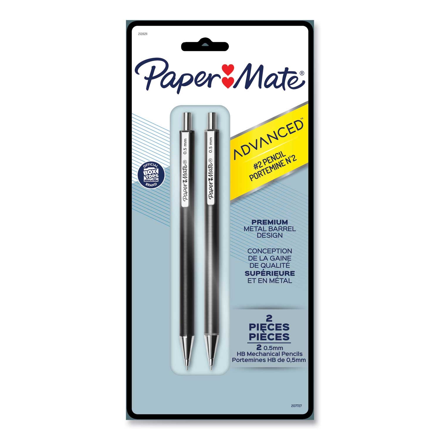 Paper Mate Black and Gray Barrel Advanced Mechanical Pencil - 2 per pack -- 1 pack