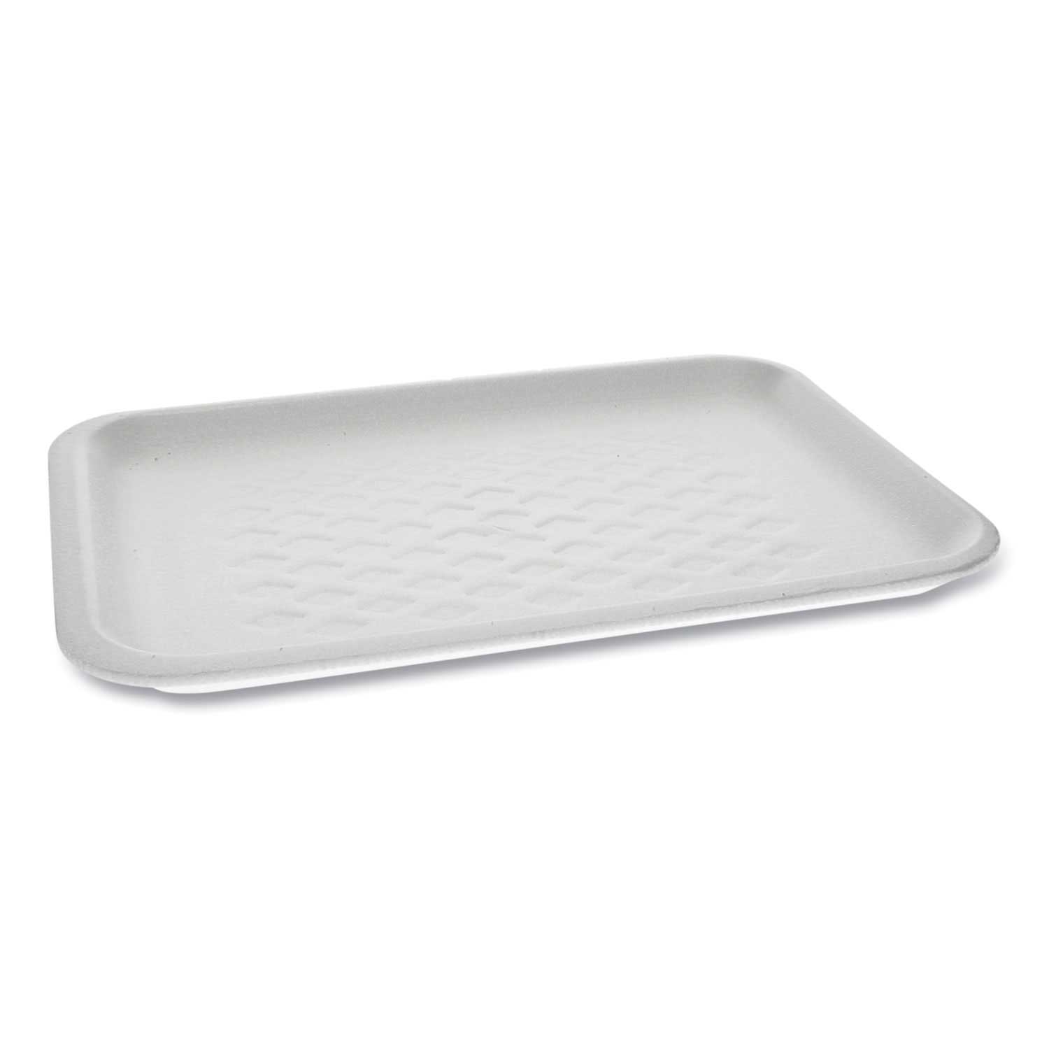Pactiv Polystyrene White Number 2S Supermarket Tray, 10.75 x 5.5 x 1.2 inch -- 500 per case