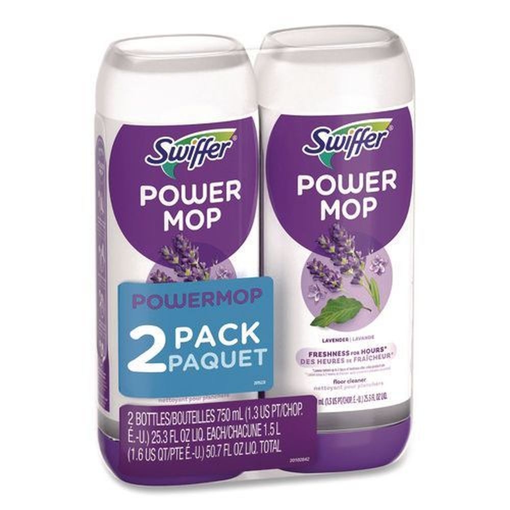 Swiffer PowerMop Lavender Scent Refill Cleaning Solution, 25.3 Ounce -- 2 per case