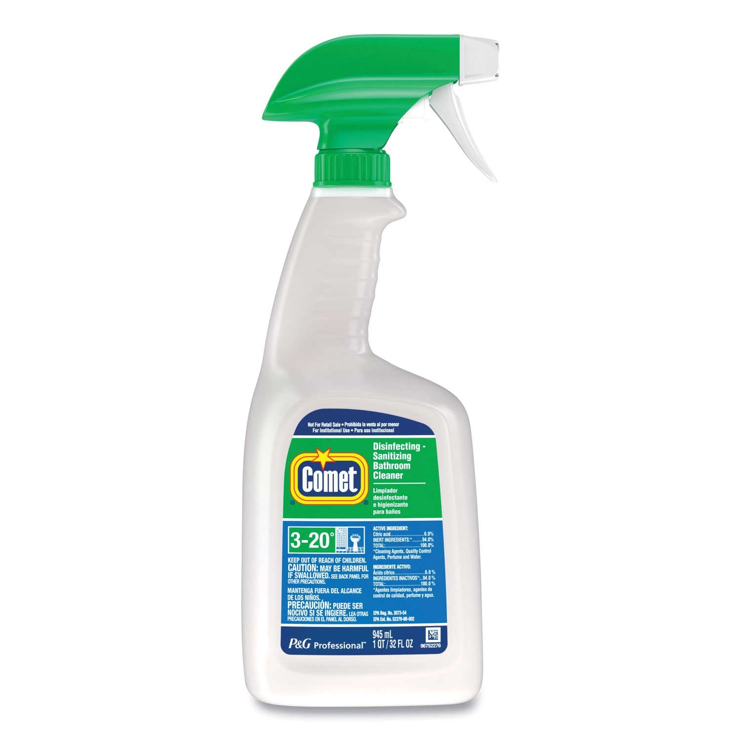 Comet Disinfecting-Sanitizing Bathroom Cleaner, 32 Ounce Trigger Spray Bottle