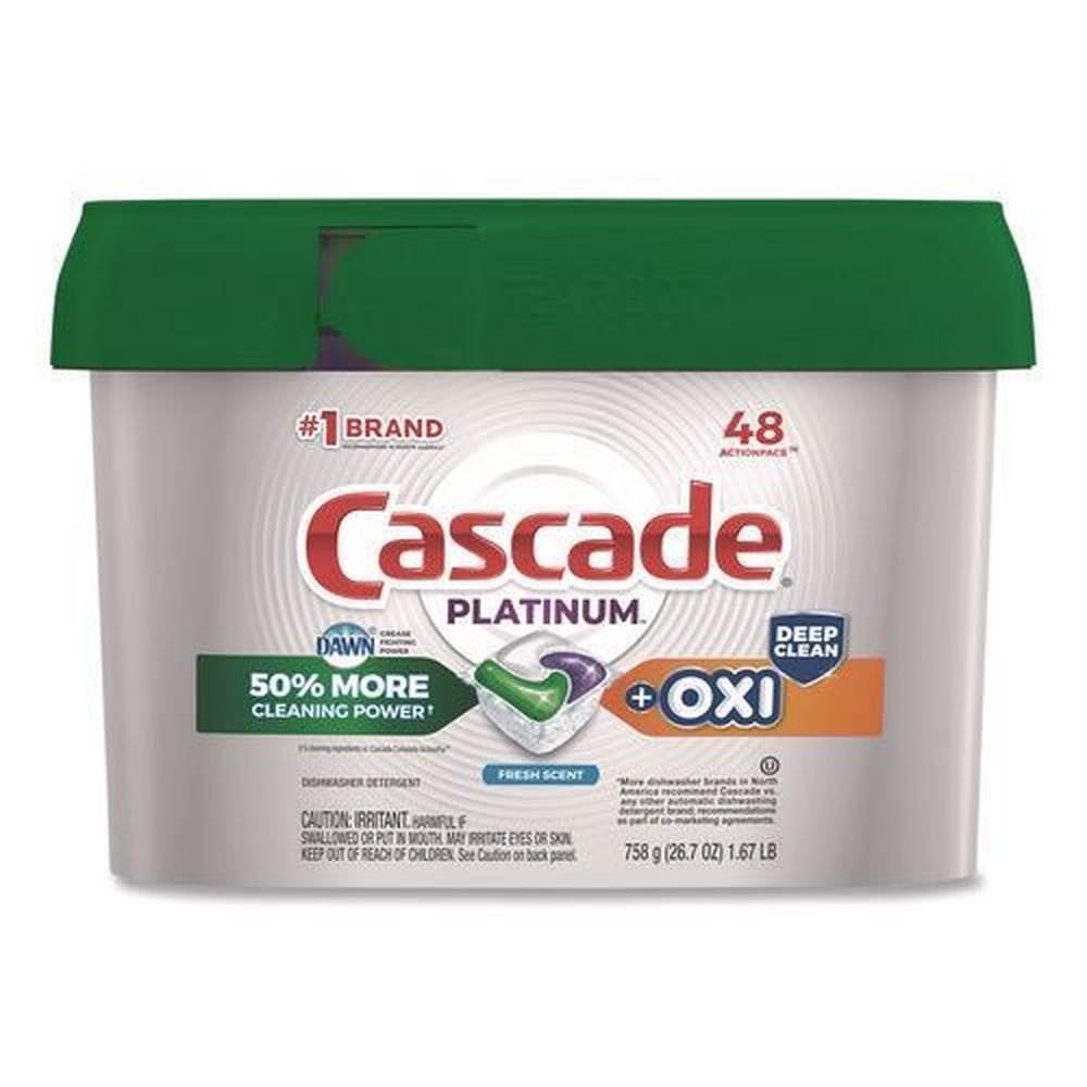 Cascade ActionPacs Fresh Scent Dishwasher Detergent, 48 count
