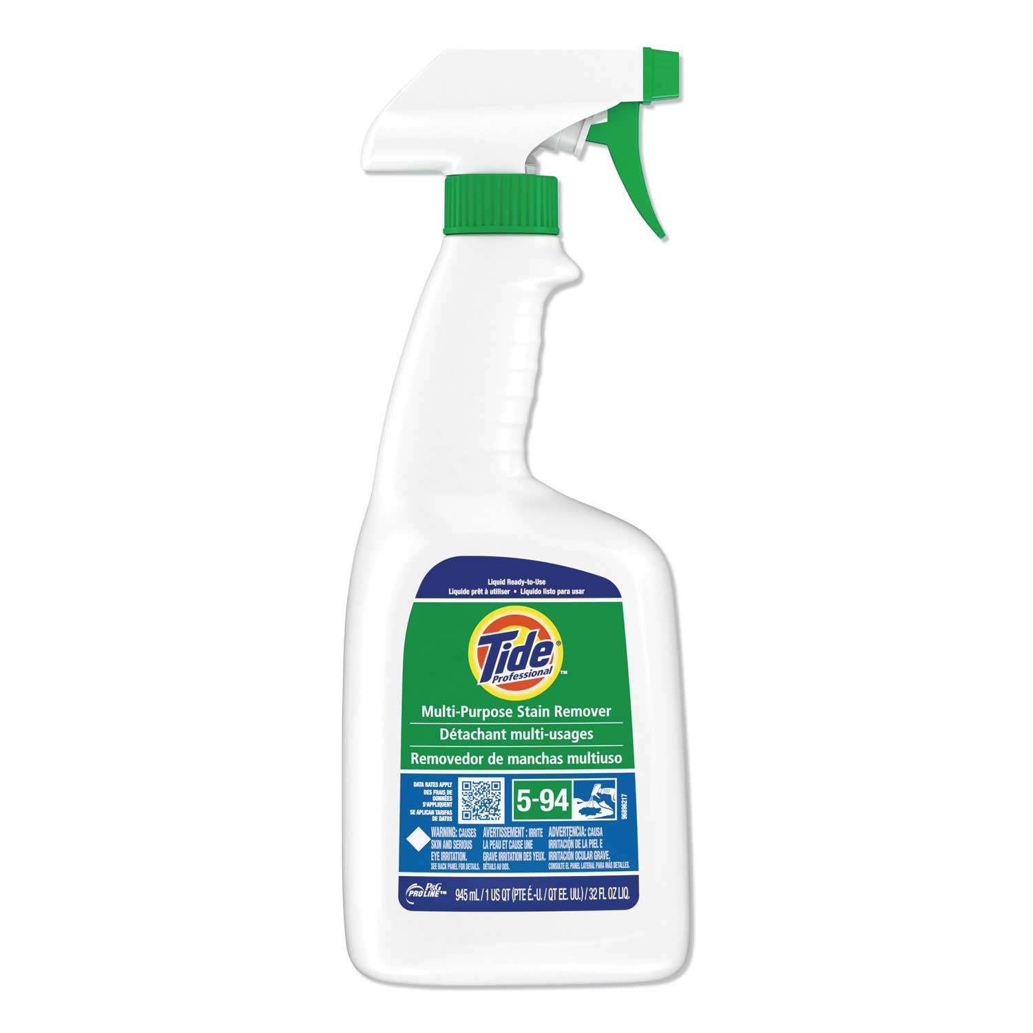 Tide Professional Multi Purpose Stain Remover, 32 Ounce Trigger Spray Bottle -- 9 per case
