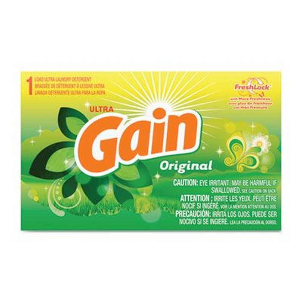Gain Original Scent Powder Laundry Detergent, 1.8 Ounce Box -- 156 boxes per case