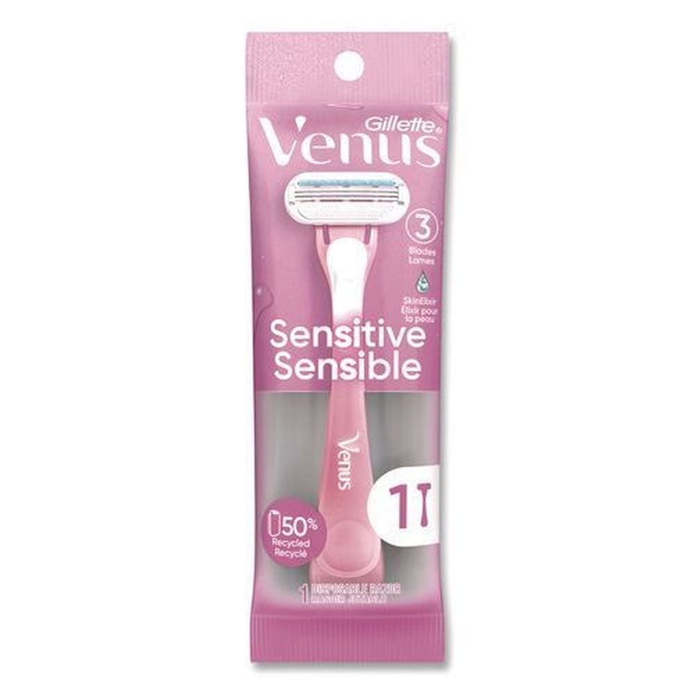 Gillette Venus 3 Blades Sensitive Sensible Razor -- 36 per case
