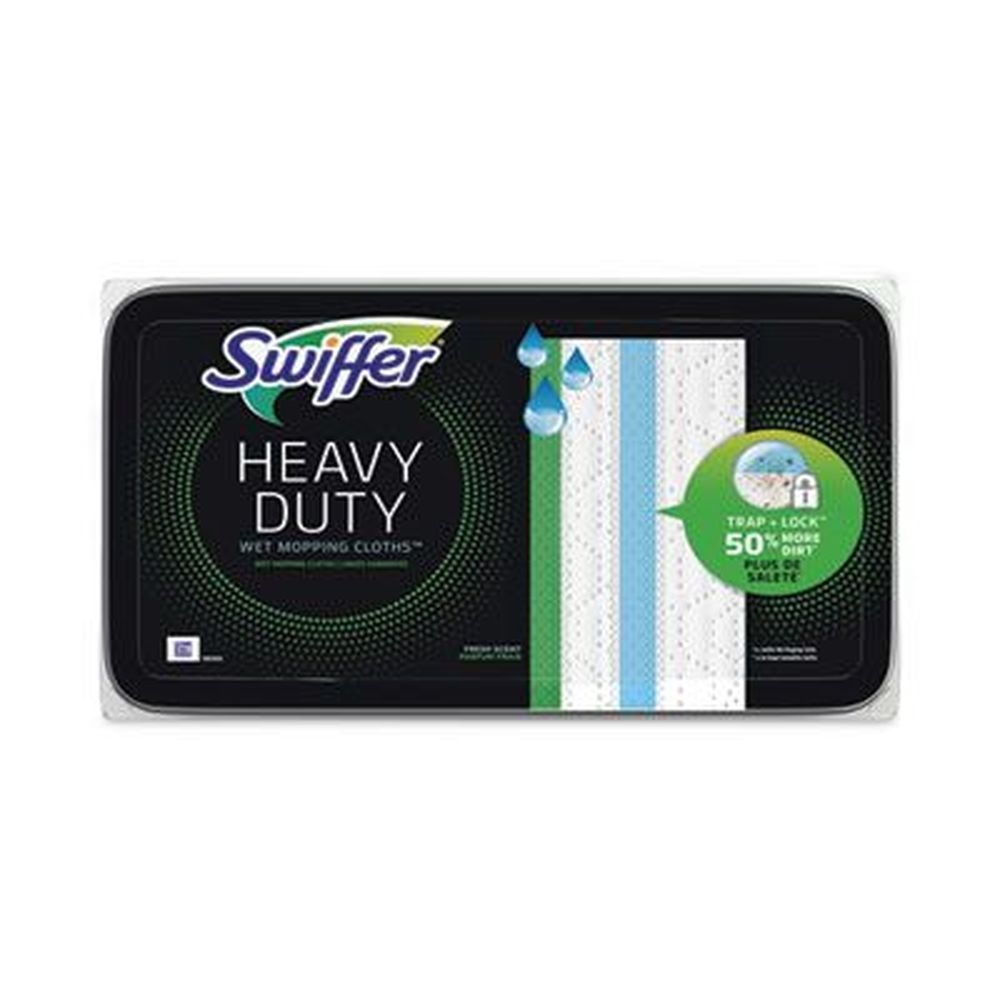 Swiffer Open Window Fresh Heavy-Duty Wet Refill Cloth, 10 x 8 inch - 20 per tub -- 6 tubs per case