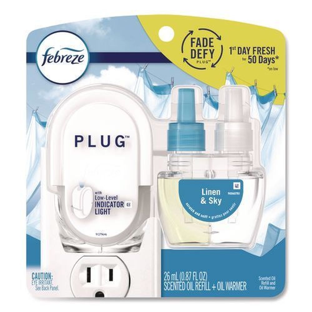 Febreze Plug Clear/White Air Freshener Warmer Start Kit