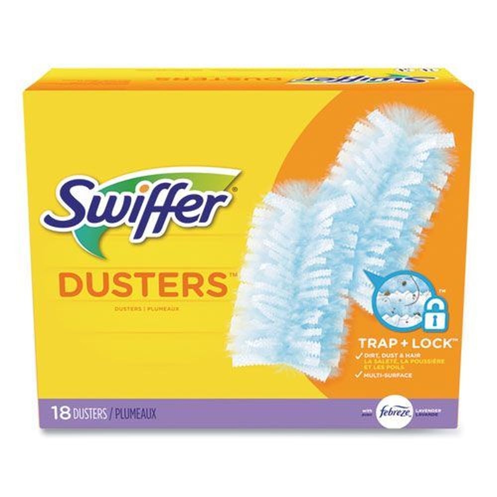 Swiffer Light Blue Lavender Scent Dust Lock Fiber Duster Refill, 18 count box