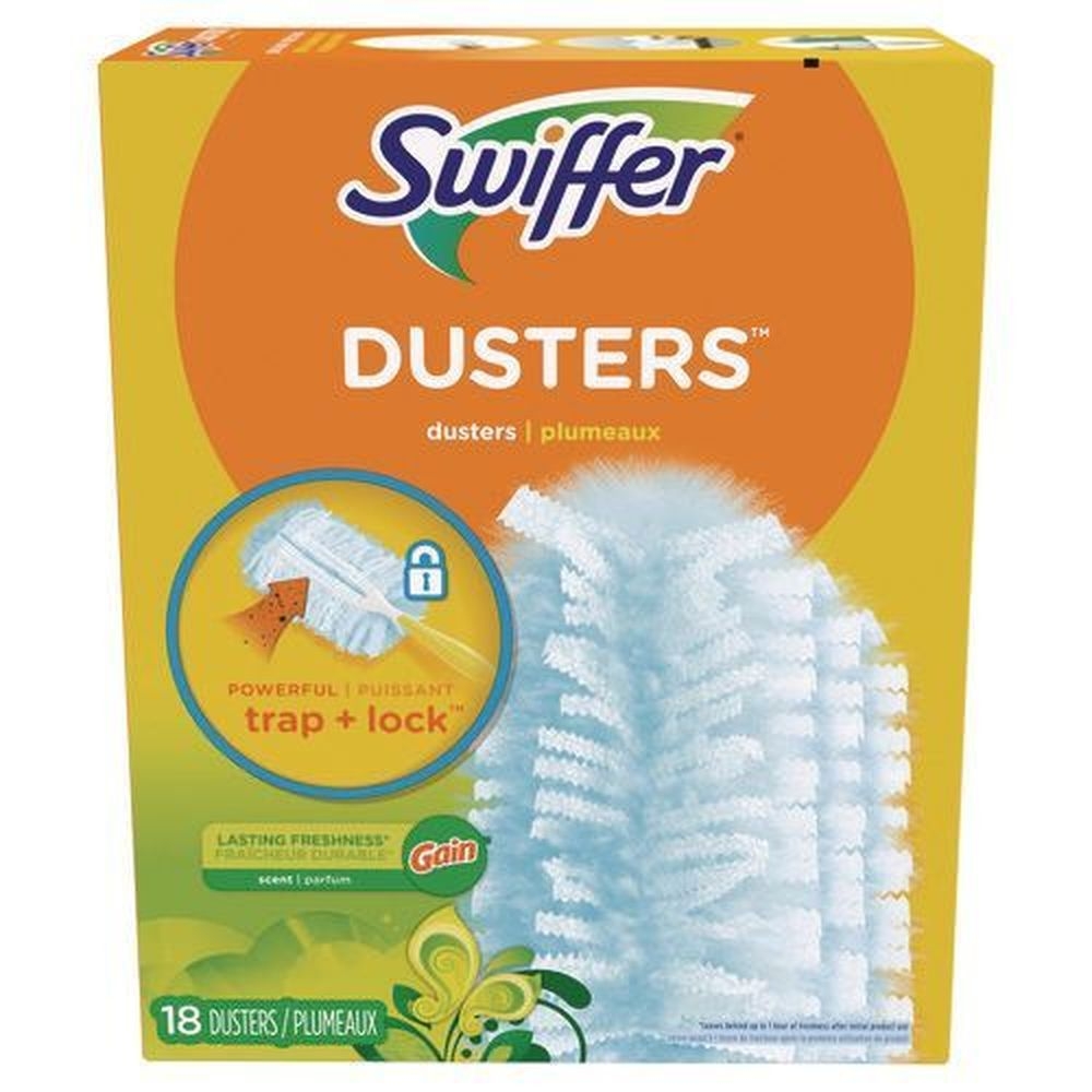 Swiffer Blue Gain Original Scent Dust Lock Fiber Duster Refill, 18 count